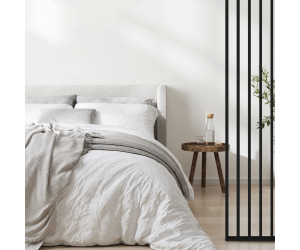 Pared de madera laminada 2750 x 580mm (NEGRA) (Independiente)