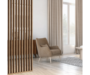 Pared de madera laminada 2750 x 580mm (ROBLE) (Independiente)