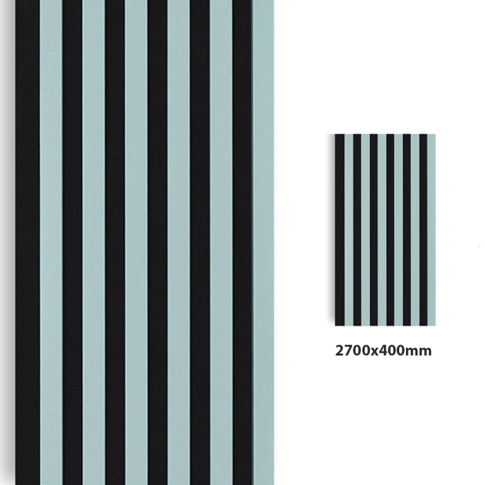 Panel de pared Koka 2700 x 400mm (Negro-Teal Grey) (LIQUIDACIÓN DE ALMACÉN)